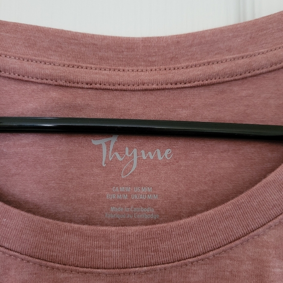 Thyme Maternity t-shirt dress dusty rose - Picture 3 of 6